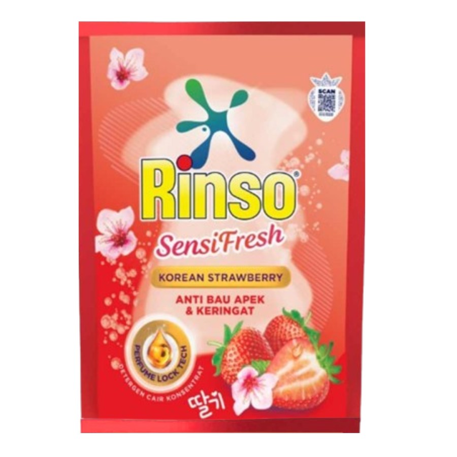 Jual Detergen Cair Rinso Liquid Korean Strawberry Sachet 42ml | Shopee ...