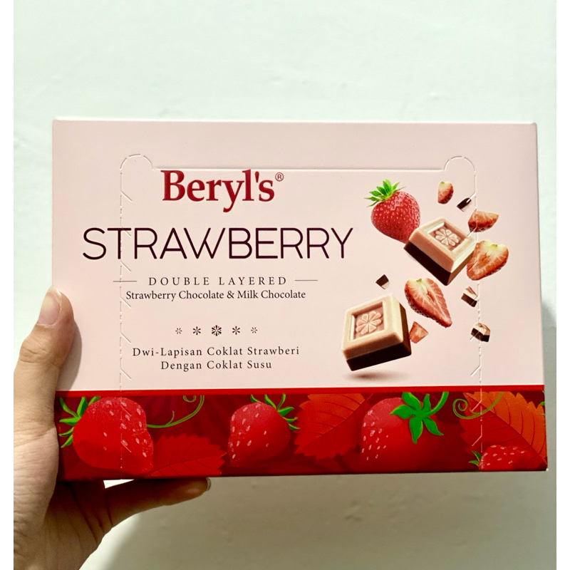 Jual BERYLS BERYL’S STRAWBERRY DOUBLE LAYERED STRAWBERRY CHOCOLATE DAN ...