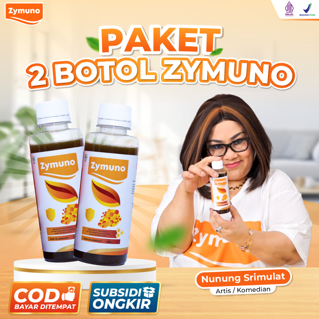 Zymuno Paket 2 Botol - Madu Multivitamin 100% Herbal Bantu Sembuhkan Benjolan Kanker dan Tingkatkan Imun Tubuh Bantu Hilangkan Benjolan