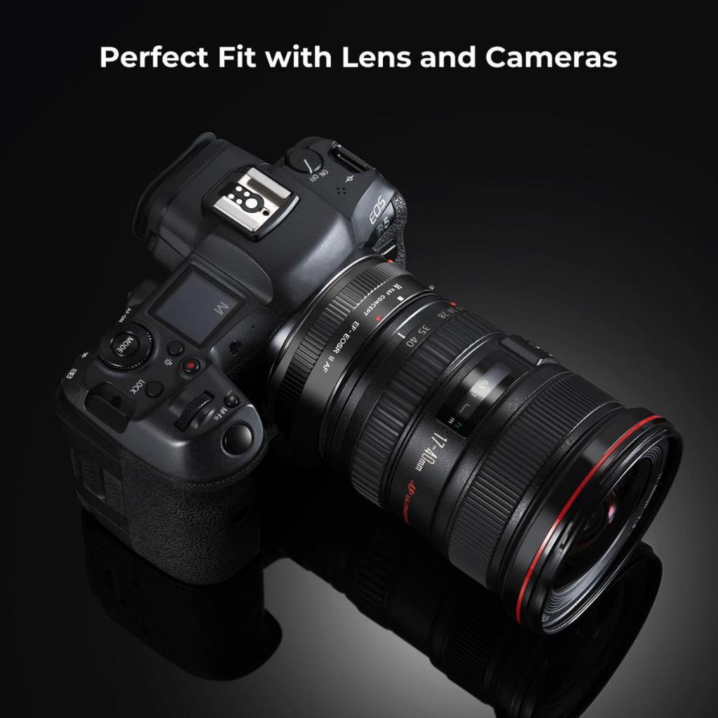 Jual K&F Concept EF to EOS R Adapter, Auto Focus Lens Mount Adapter for ...