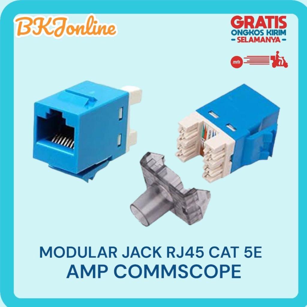 Jual AMP COMMSCOPE Modular Jack RJ45 SL Cat.5e Cat 5 Cat 5e Cat5 Cat5e ...