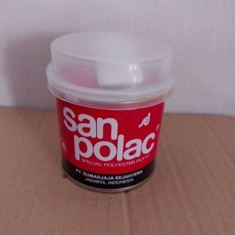 Jual Dempul San Polac/Dempul Besi/Mobil/Kayu San Polac 250g | Shopee ...