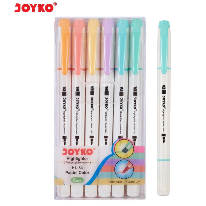 Jual HIGHLIGHTER JOYKO SET HL-54 / Highliter Penanda Joyko Set Warna ...