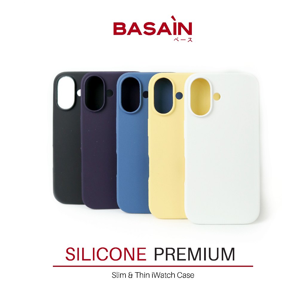 Jual BASAIN Casing iPhone 16/Pro/Max/Plus Case Soft Premium Silicone ...