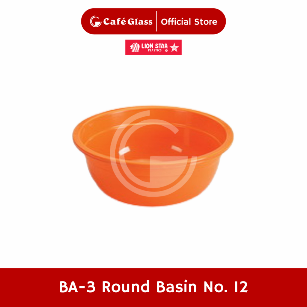 Baskom Plastik Bulat Kecil Lion Star (Ba-3) / Baskom Hajatan Kecil Serbaguna / Bak Air / Ember Warna Warni / Waskom Cuci Baju / Wajik Tempat Nasi / Round Basin