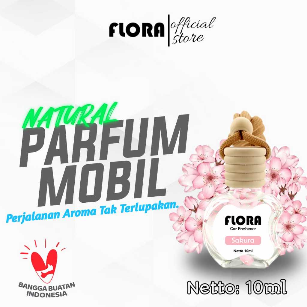 Jual Parfum Mobil FLORA Pengharum Ruangan Mobil Lemari Kamar Toilet ...