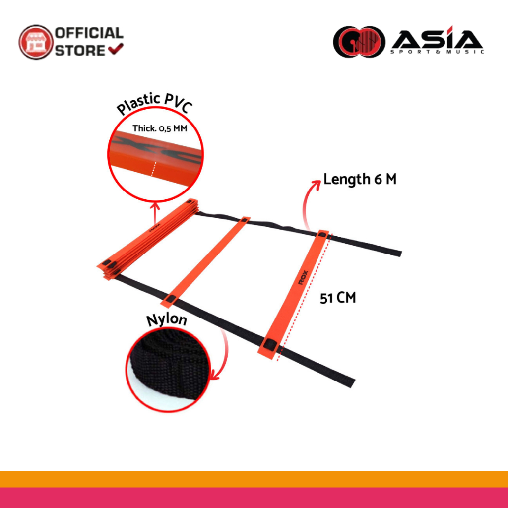 Jual Agility Ladder Rox 6M| Tangga Latihan | Latihan Ketangkasan 6 ...