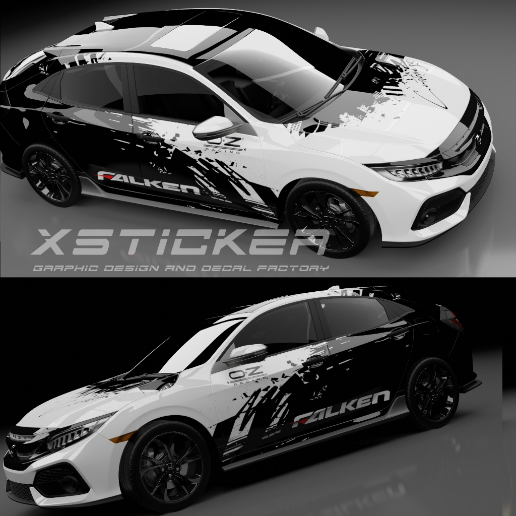Jual decal sticker civic full body tanpa atap | Shopee Indonesia