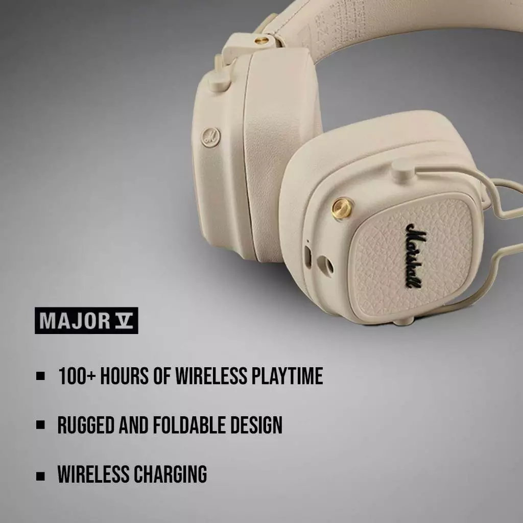 Marshall Major V Headphone - Cream
