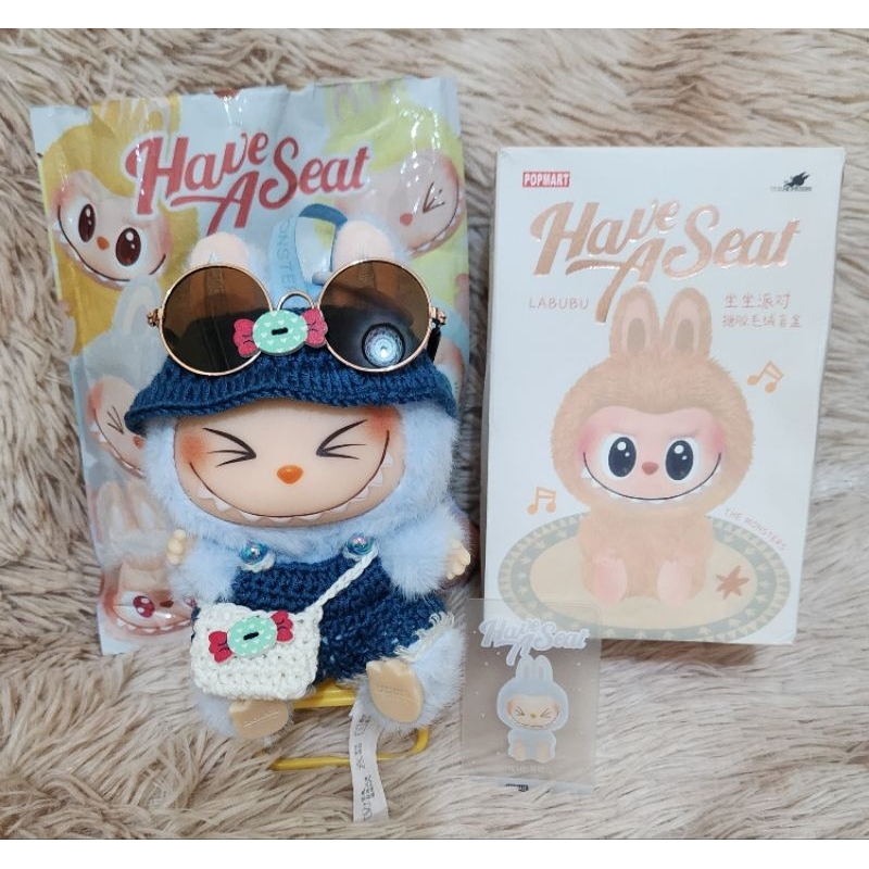 Jual Boneka Labubu Have a seat grade A tembus barcode | Shopee Indonesia
