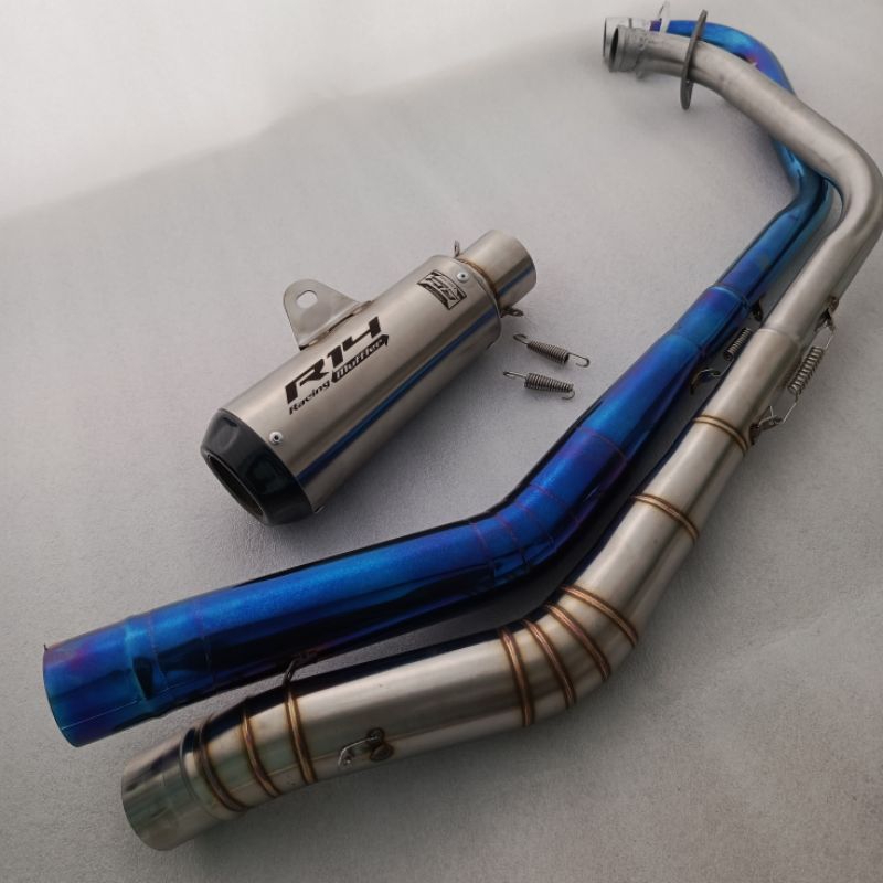 Jual Original 100% knalpot racing R14 SHORT GTX carbon untuk motor ,R15 ...