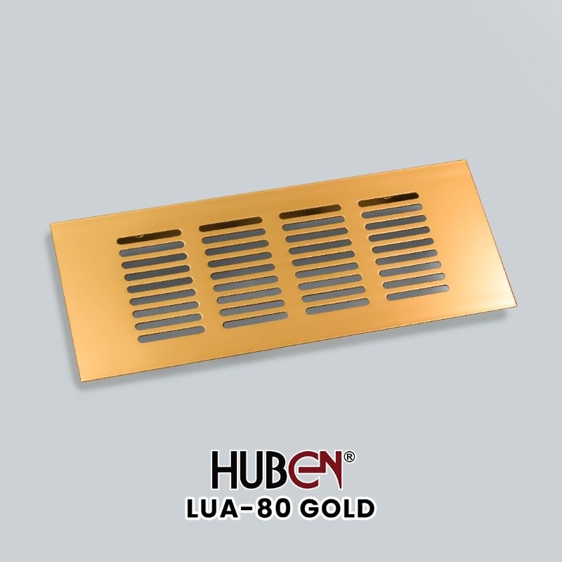 Jual HUBEN LUA 80 Lubang Udara GOLD Aluminium 8 x 15 20 25 CM Lubang ...