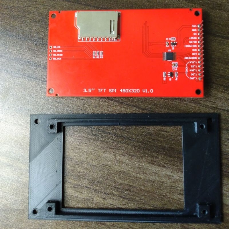 Jual Bezel frame LCD TFT SPI 3.2 ILI9341 / 3.5 ILI9488 | Shopee Indonesia