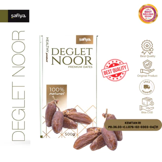 Safiya Kurma Tunisia Tangkai 500 Gram Deglet Noor Premium