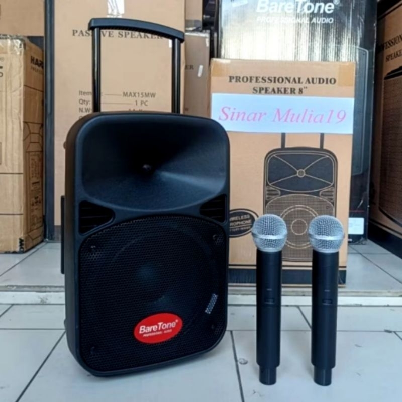 Jual BareTone MAX8EB Speaker Portable Aktif 8 Inch Terbaik MAX08EB