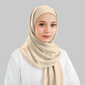 Kerudung Segitiga Inner Square 2 Layar Segiempat Pollycotoon