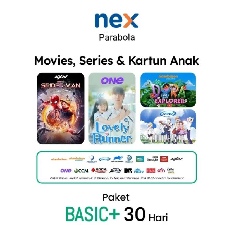 Jual Nex Parabola Paket BASIC+ 30 Hari | Shopee Indonesia