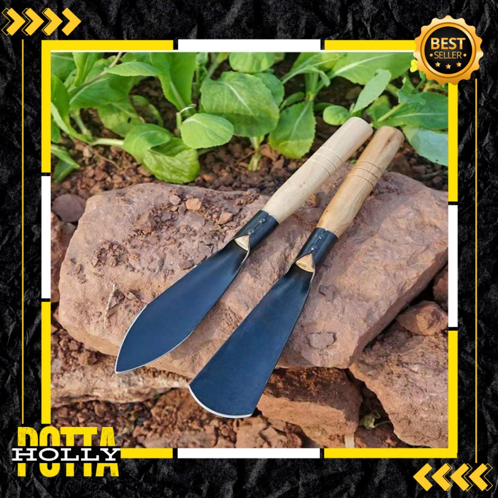 POTTAHOLLY Sekop Sayur Penanam / Penyiang Gulma / Berkebun Transplast Weding Shovel / Sekop Kebun Mini / Alat Berkebun Sekop Tanaman