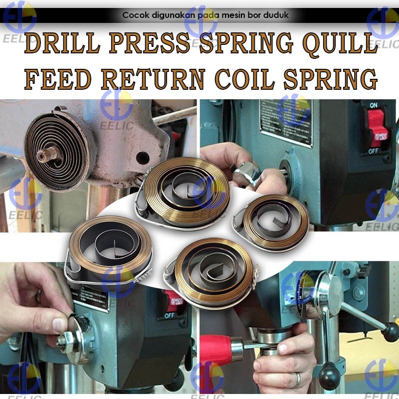 Jual EELIC PSP Drill Press Spring Quill Spring Feed Return Coil Spring ...