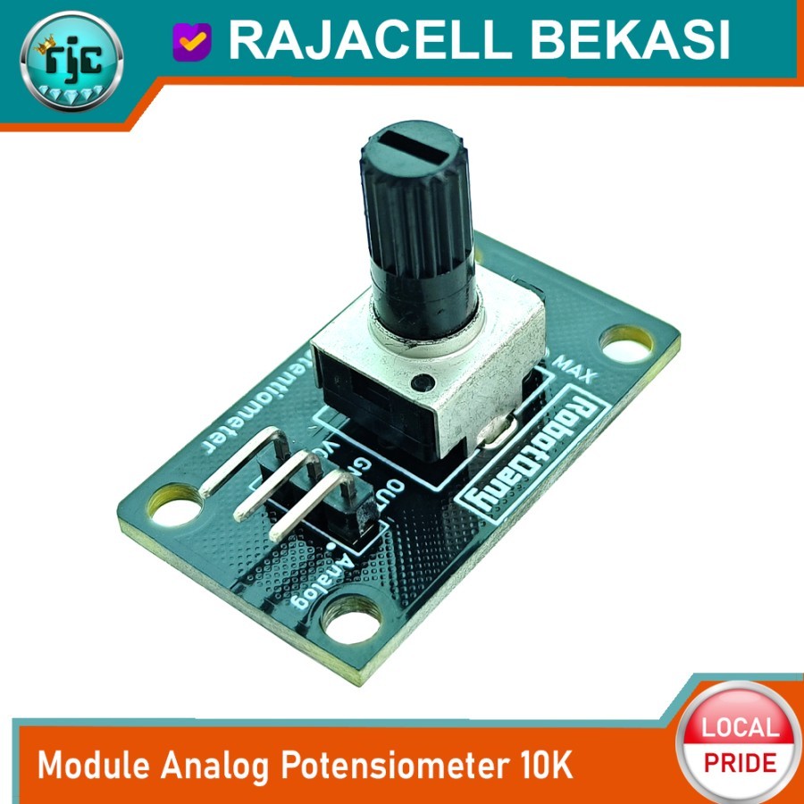 Jual Rotation Potentiometer Analog 10KOhm Module Potensio Potensiometer ...