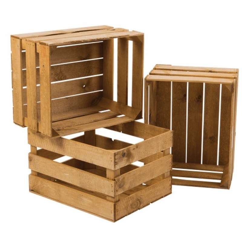 (Cafe Glass) Peti Kayu Kecil Medium Besar - Tambahan Packing