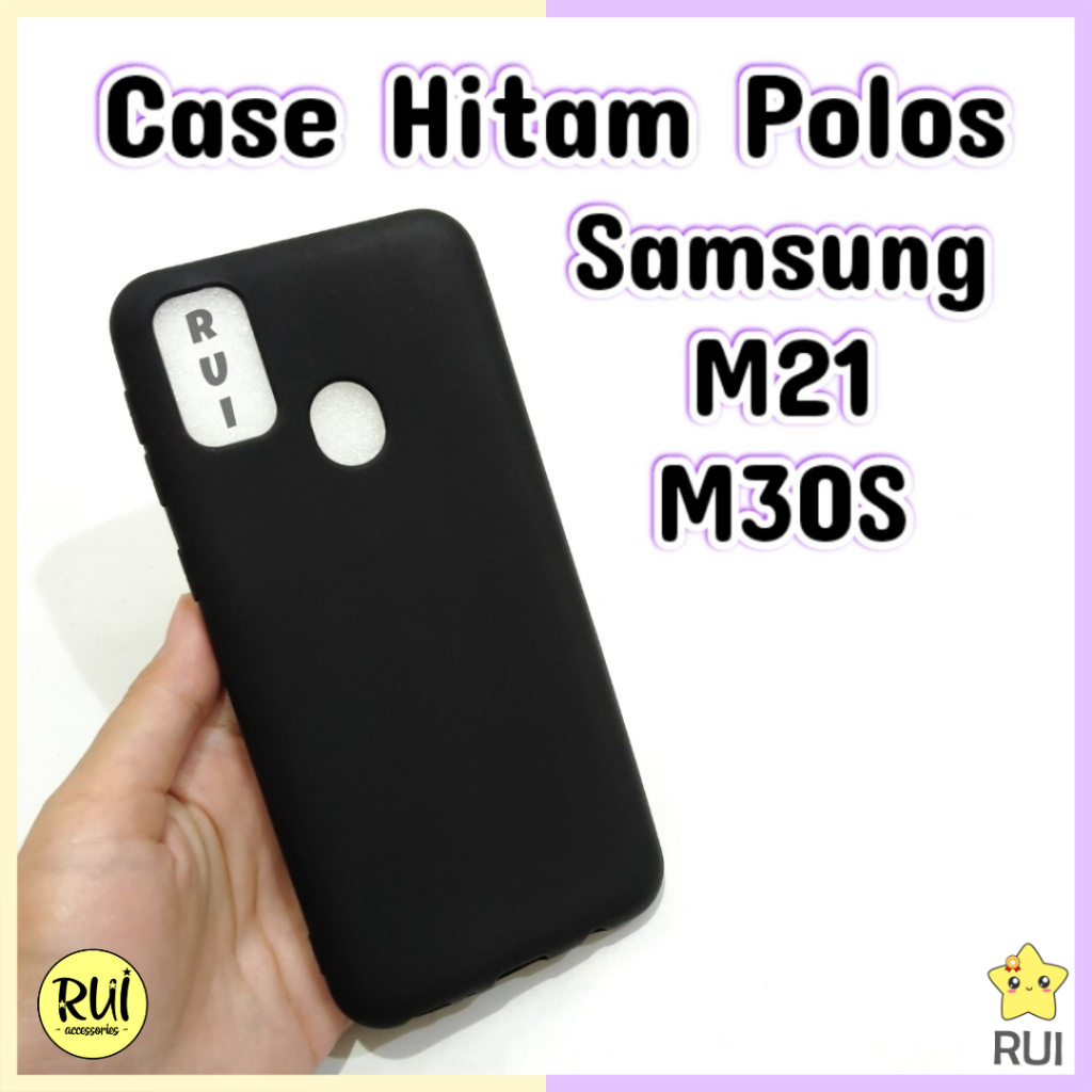 Jual Case Hitam Samsung M30S M21 M31 Softcase Polos Silikon HP