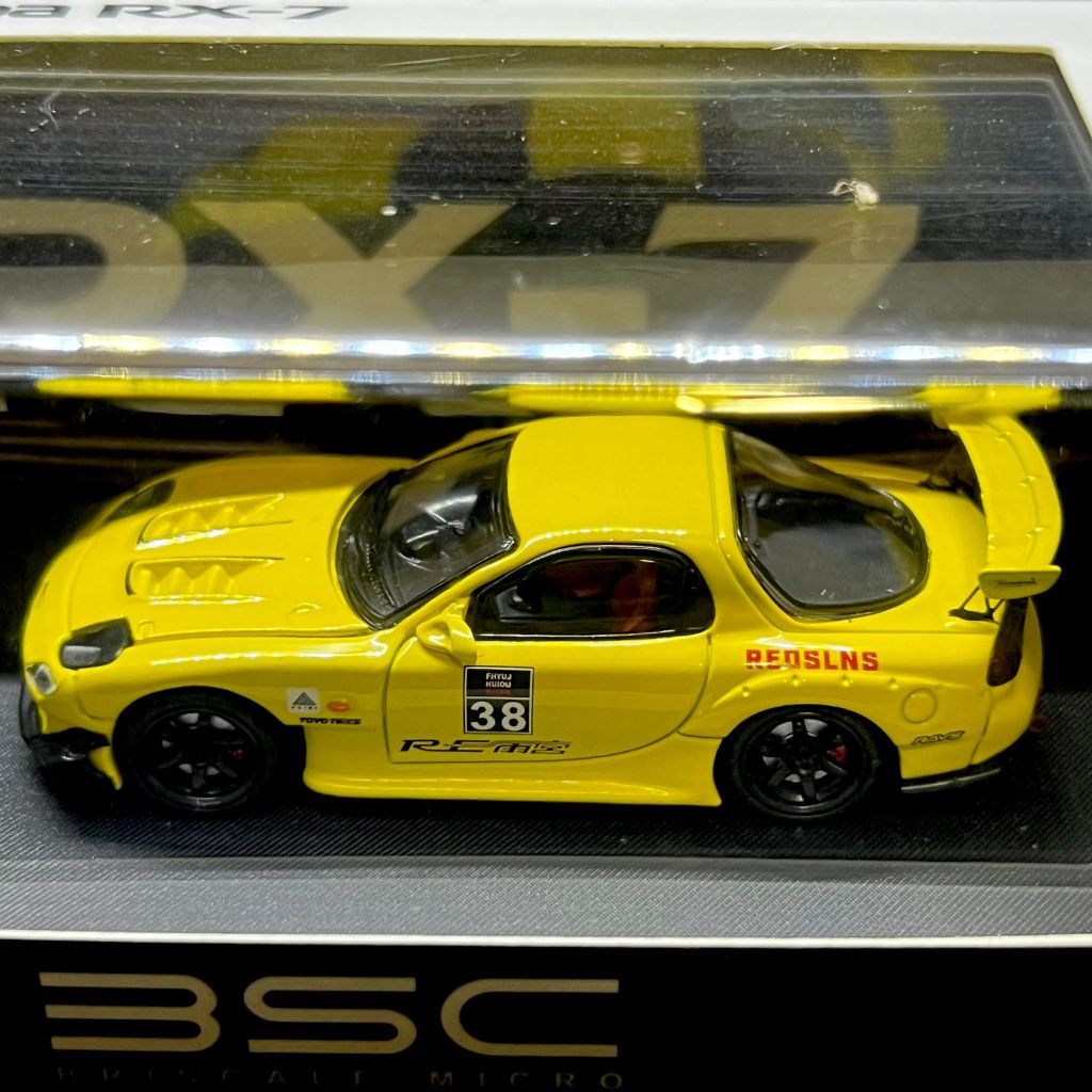 Jual BSC Briscale Micro 1:64 Mazda RX-7 FD3S RE Amemiya Yellow Limited ...