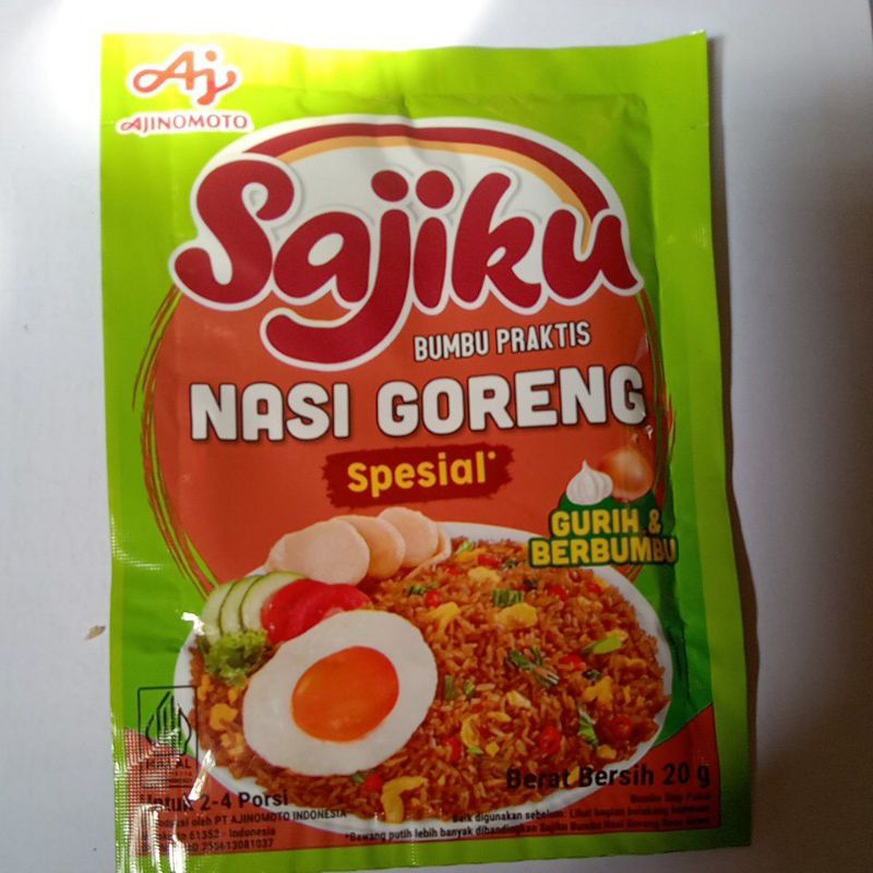 Jual SAJIKU BUMBU PRAKTIS NASI GORENG SPESIAL 20 G | Shopee Indonesia