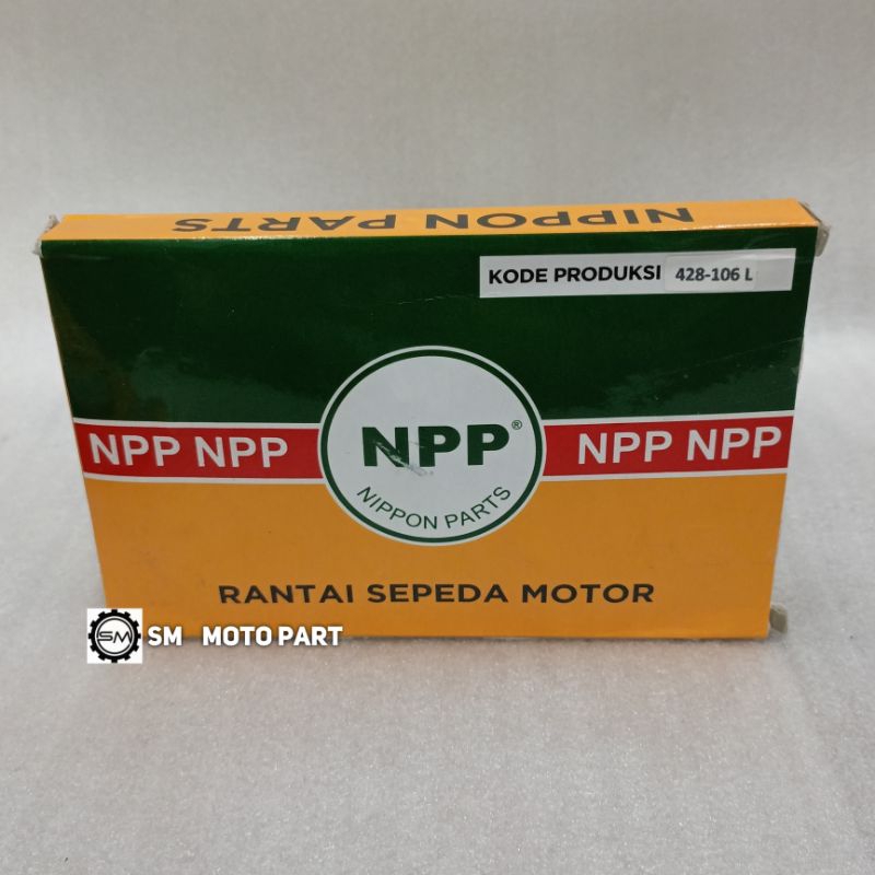 Jual RANTAI / RANTE MOTOR 428 - 106L NEW SUPRA FIT NPP | Shopee Indonesia