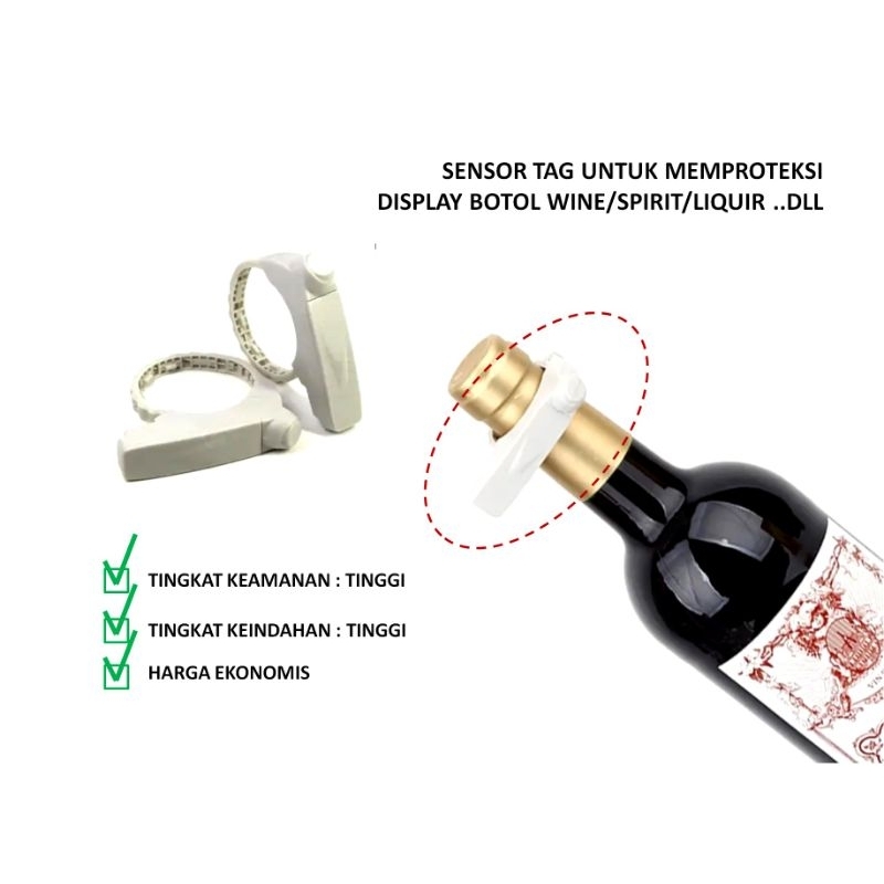 Jual Sensor Tag untuk Botol Wine AM 58KHz | Shopee Indonesia