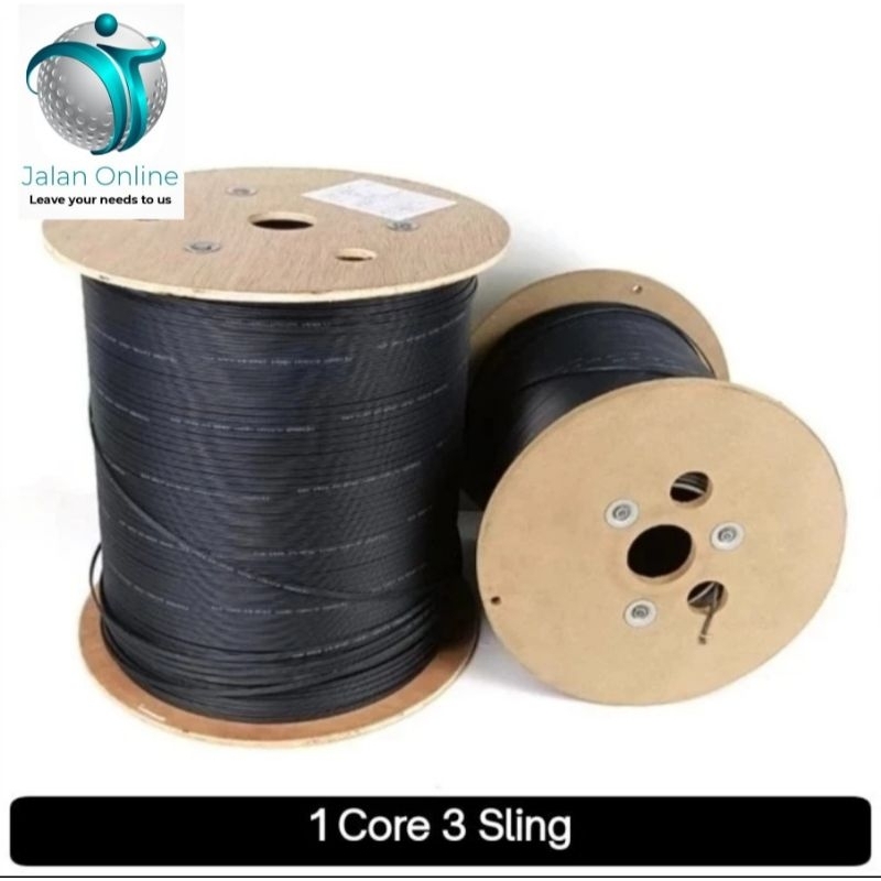 Jual Dropcore 1 core 3 seling FTTH dropcore 1core 3seling 1km Random ...