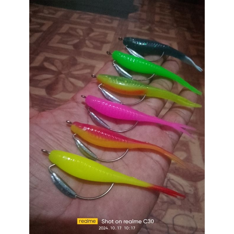 Jual Beby silencer 8 cm + hook timah cor 1/0 siap pakai | Shopee Indonesia