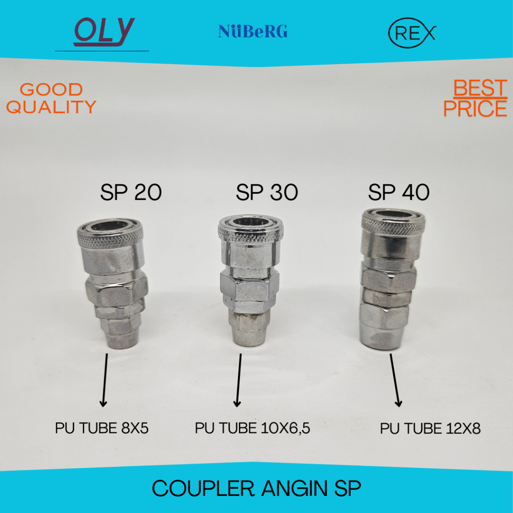 Jual SP 20 / SP 30 / SP 40 QUICK COUPLER KOMPRESSOR ANGIN | Shopee ...