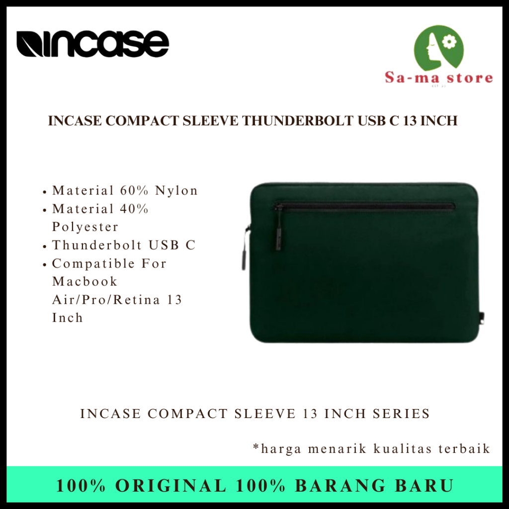 Jual Sleeve Incase Compact Tas Laptop / for MackBook Pro 13'' Inch ...