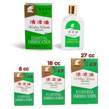 Jual POLAR BEAR BRAND ESSENTIAL EMBROCATION 27 ML / MINYAK ANGIN POLAR ...