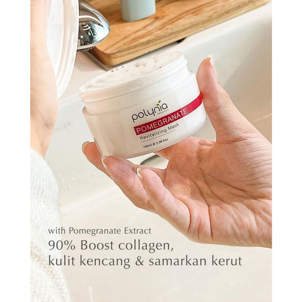 Jual POLYNIA Pomegranate Revitalizing Face Mask Masker Anti Aging