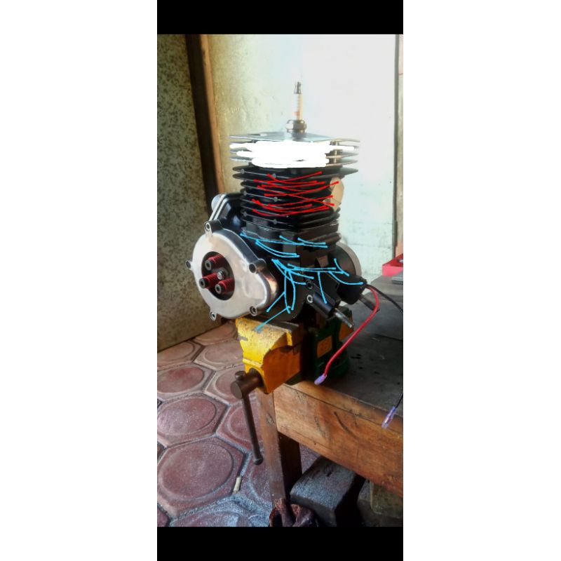 Jual Mesin 2 tak 115 cc Bore Up 68 mm piston Gx 110 (gasbike) sepeda ...