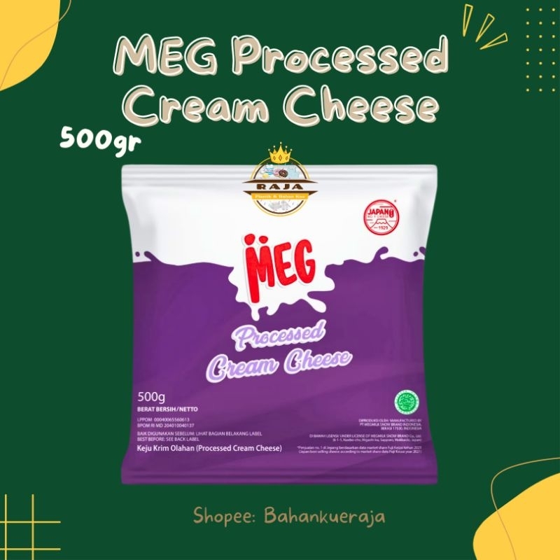 Jual MEG Procesed Cream Cheese 500gr / Keju Krim MEG ( ED : MEI 2025 ...