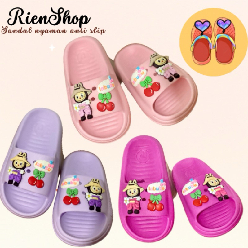 Jual Sandal Slop Anak viral LABUBU | Shopee Indonesia