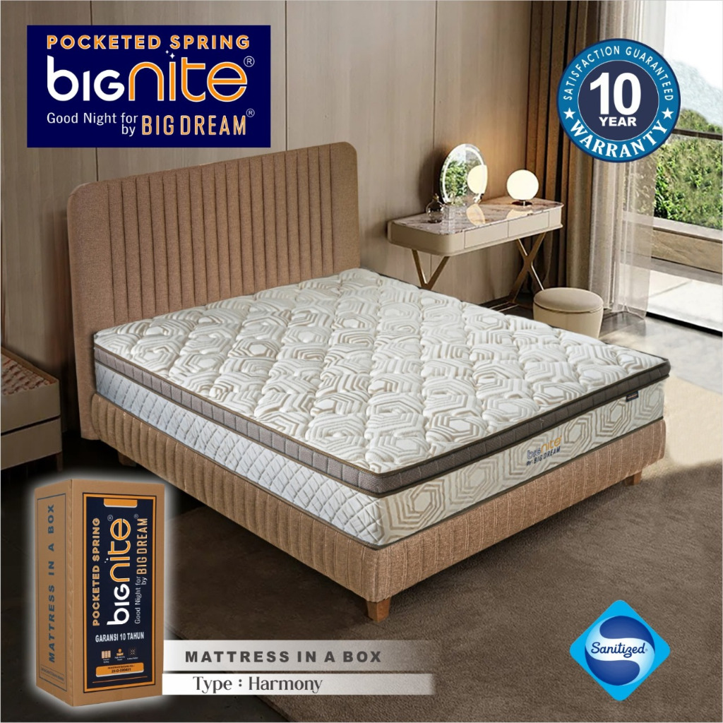 Jual Spring bed In a Box BIGNEET Tebal 30cm By Bigland | Shopee Indonesia