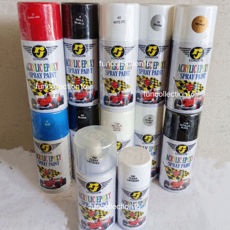Jual Cat Semprot Pilok merk RJ London Acrylic Epoxy Spray Paint 150ml ...