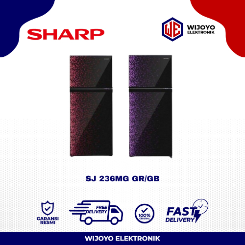 Jual Kulkas 2 Pintu Sharp SJ 236 MG Shine Series. No Frost | Shopee ...