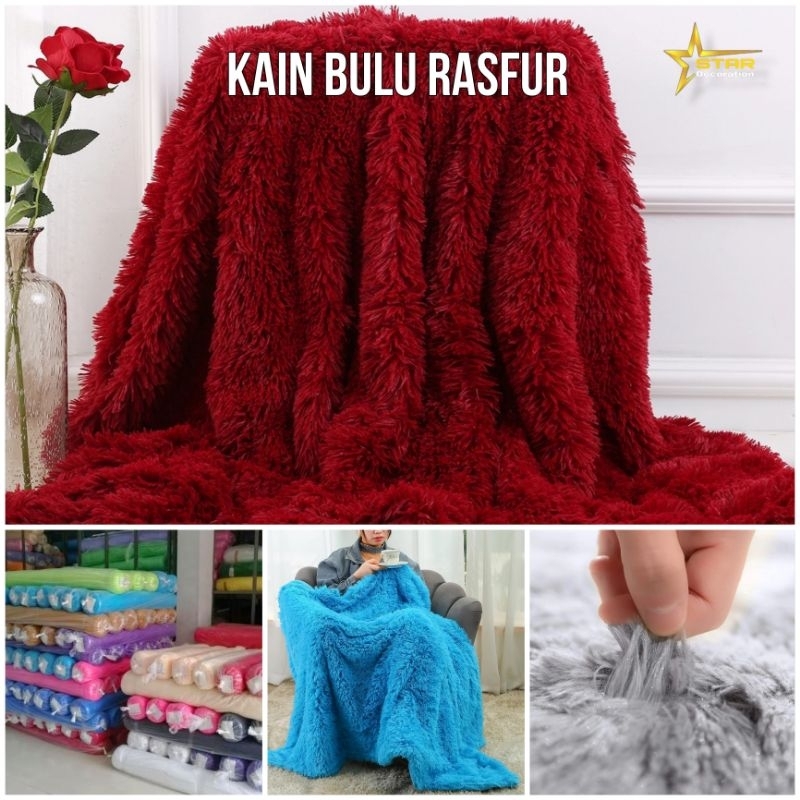 Jual Kain bulu rasfur uk 165x100cm | Shopee Indonesia