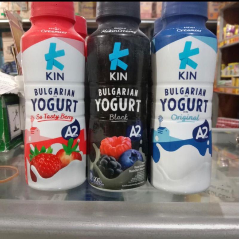Jual kin yogurt botol 200ml pcs | Shopee Indonesia