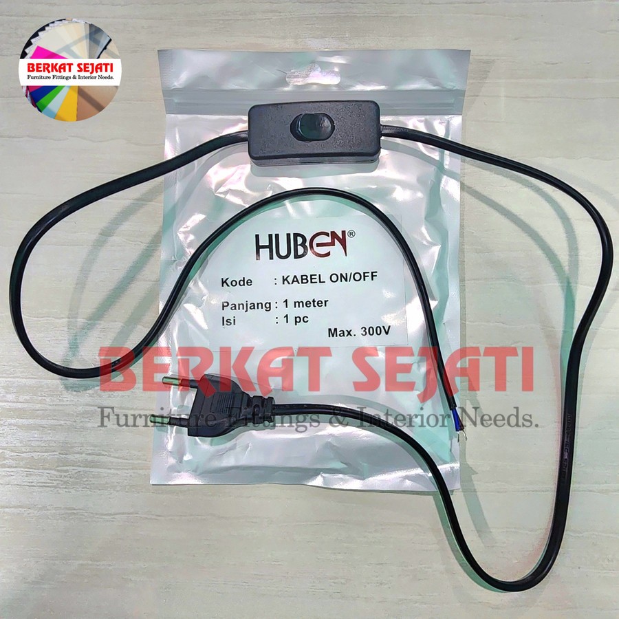 Jual Kabel ON OFF Switch Saklar Power Cord Lampu TL Steker Sambungan ...