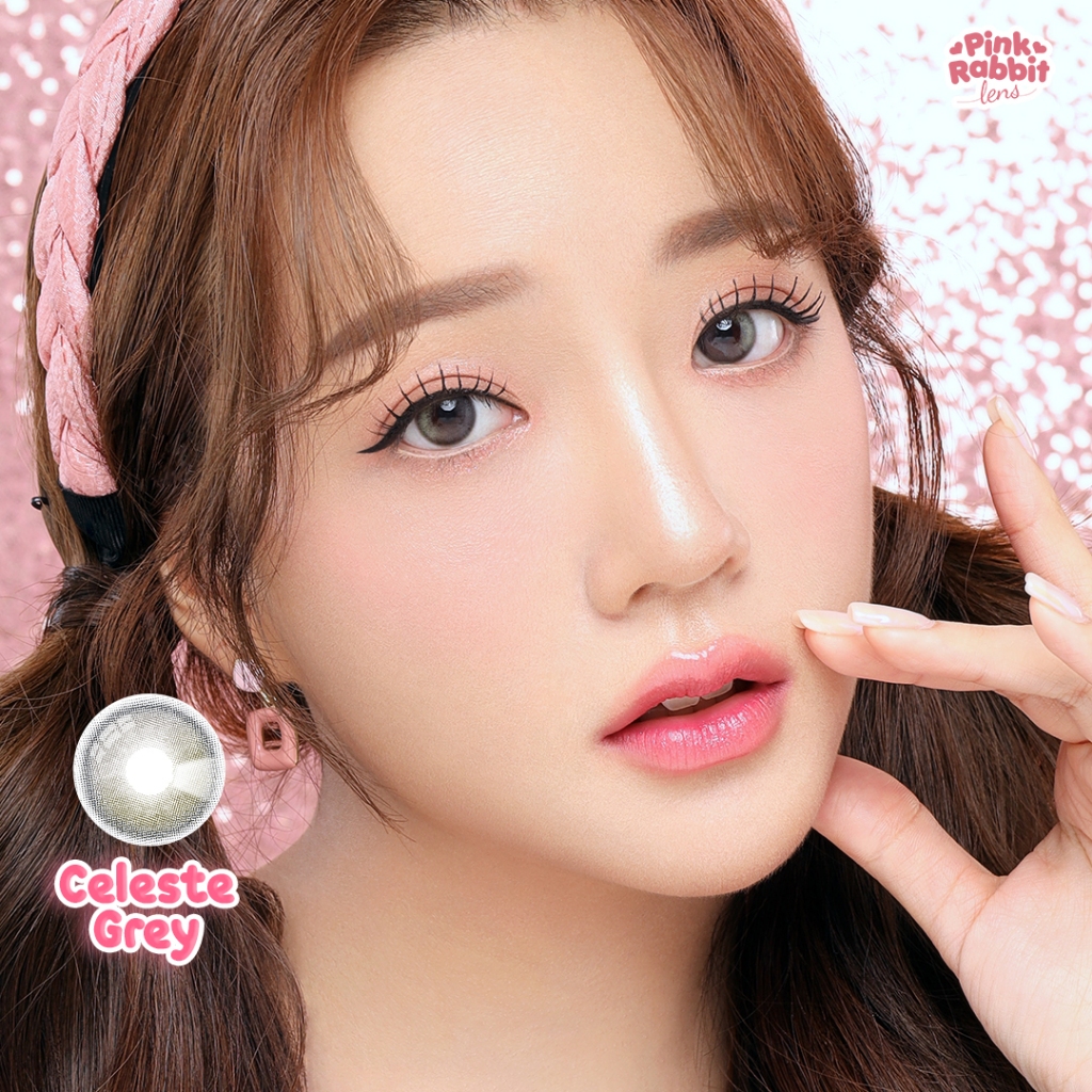 Jual PINKRABBIT SOFTLENS CELESTE GREY - Normal, Minus 0.5 s/d 10.00 ...