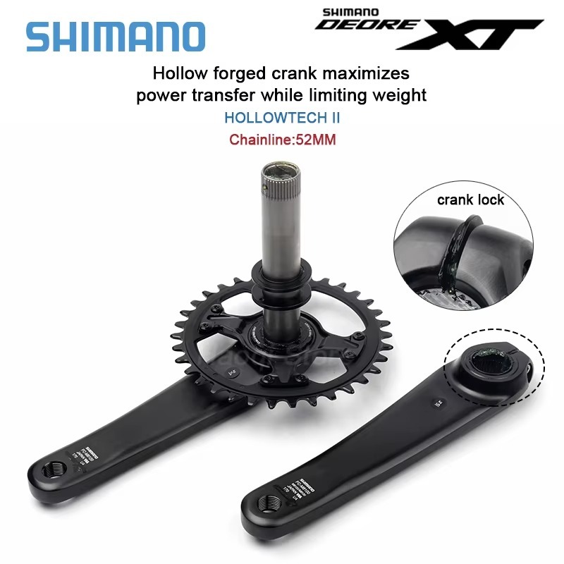 Jual CRANK HT2 SHIMANO DEORE XT M8100 32T SINGLE TANPA BB Shopee Indonesia