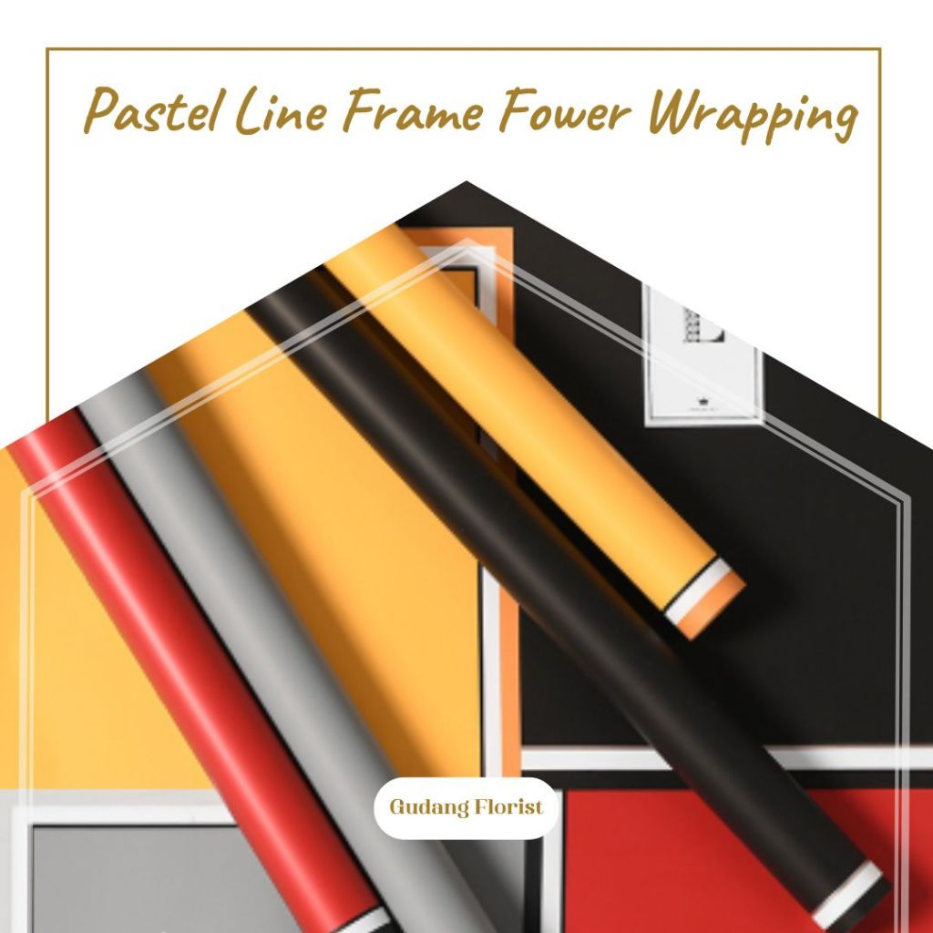 Jual LINE FRAME CELLOPHANE / kertas buket / kertas buket bunga | Shopee ...