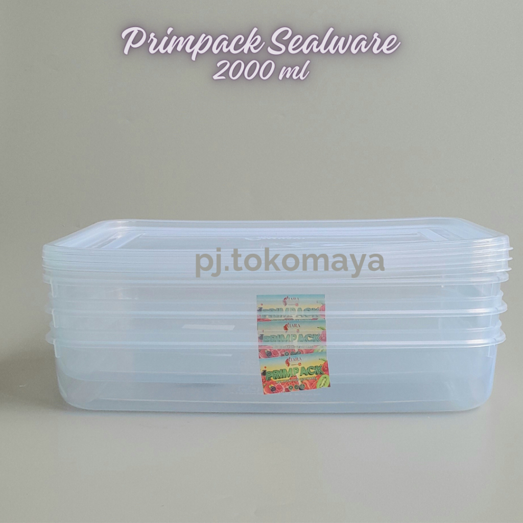 Jual Primpack Set Bening 2000ml Wadah Penyimpanan Makanan Kulkas 2L BPA ...