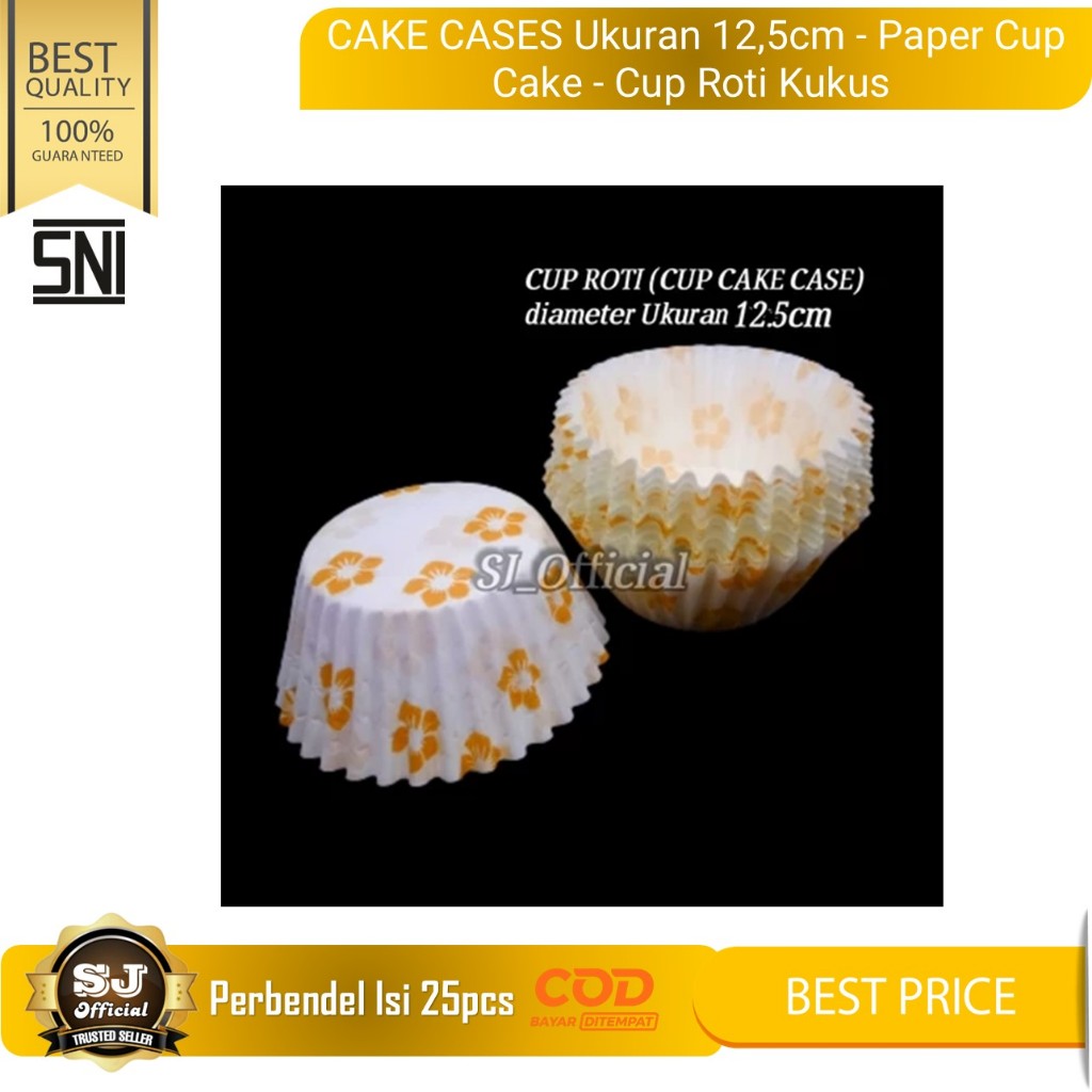 Jual CAKE CASES Ukuran 12,5cm - Paper Cup Cake - Cup Roti Kukus (Per ...
